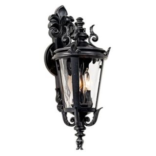 Casa Marseille Black Outdoor Wall Light   #49303