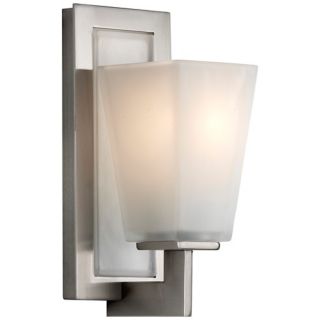 Murray Feiss Clayton Brushed Steel 10 1/2" High Wall Sconce   #R9289