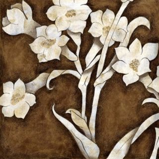 Floral Quartet III Giclee 16" Square Canvas Wall Art   #N1648