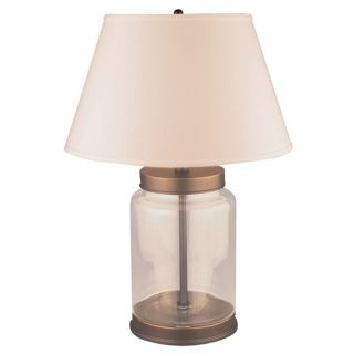 Clear Glass Removable Top Table Lamp   #F3178