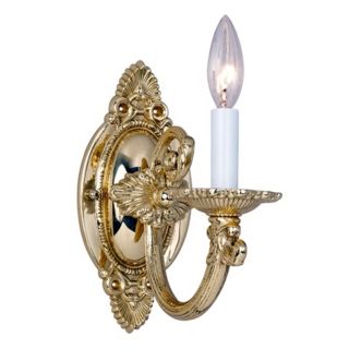 Traditional Brass 12" High Wall Sconce   #05935