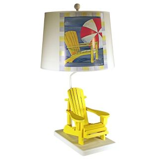 Yellow Deck Chair Paul Brent Table Lamp   #39708