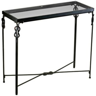 Rustic Iron 36 1/4" Wide Dupont Console Table   #R1425