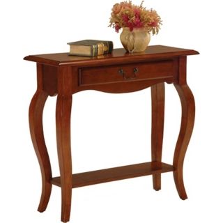 Favorite Finds Brown Cherry Finish Console Table   #K3073