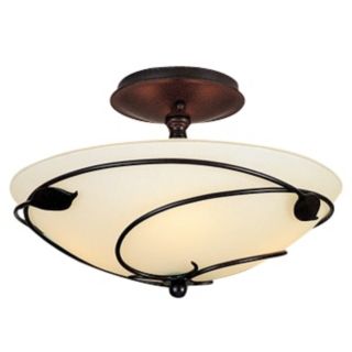 Hubbardton Forge 13 3/4" Wide Twining Leaf Ceiling Fixture   #76836