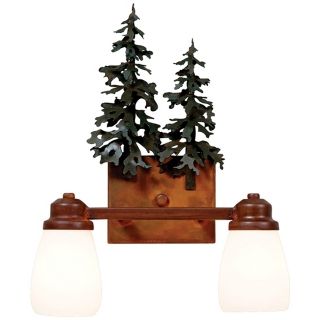 Parkshire Collection 3D Cedar 13" Wide Bathroom Light   #J0552