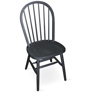 Windsor Black Finish 37 1/2" High Spindle Back Chair   #U4233