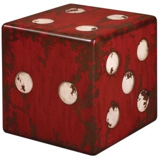 Uttermost Dice Accent Table   #T0407