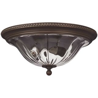 Cambridge Collection Bronze 16 1/4" Wide Ceiling Light   #49384