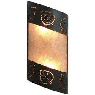 Fargo Collection Aspen Leaf 14" High Wall Sconce   #J0458