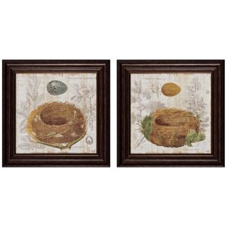 Set of 2 Nest III/IV 16" Square Nature Wall Art   #X2370