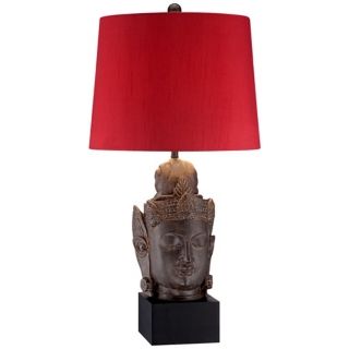 Serene Buddha Pedestal Table Lamp   #X0093