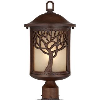 Bronze Mission Style Tree 18 3/4" High Lamp Post   #W8312