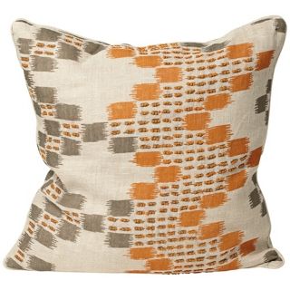 Morocco 18" Square Orange Designer Pillow   #W0378