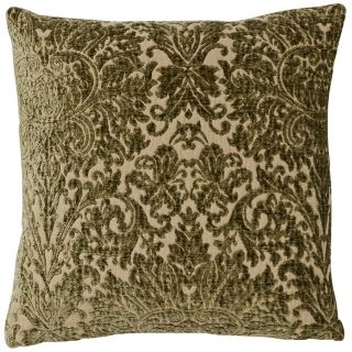 Sage Green Vintage Damask 22" Square Pillow   #G2844
