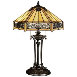 Quoizel Indus Tiffany Table Lamp   #53500