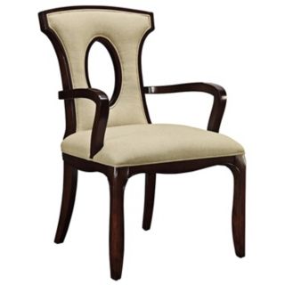 Blakemore Ecru Linen Arm Chair   #T3352