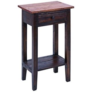 1 Drawer Wood Side Table   #Y2588