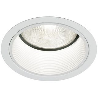 Lightolier 5" Line White Baffle Recessed Light Trim   #00409
