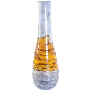 Lemon Twist Tall Decorative Glass Bottle   #V2732