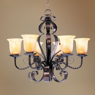 Aspen Collection 6 Light Single Tiered Chandelier   #34372