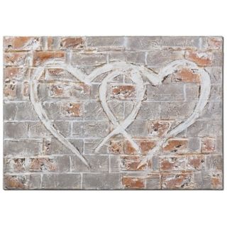 Uttermost Hearts of the City 40" Wide Hand Painted Wall Art   #X1212