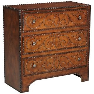 Sahara Brown Faux Leather Chest   #W0698