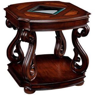 Harcourt Collection Rectangular Cherry End Table   #Y1172