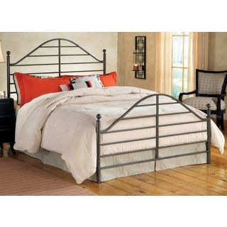 Hillsdale Trenton Magnesium Pewter Metal Bed Set   #V9637