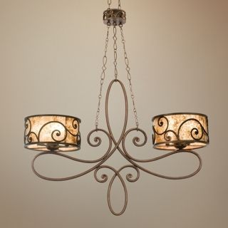 Windsor Collection Stained Mica 10 Light Island Chandelier   #80269