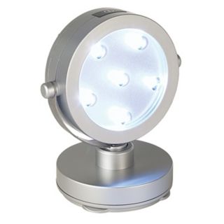 White Three Battery Powered LED Adjustable Spotlight   #88710