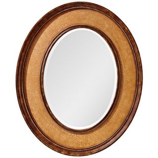 Murray Feiss Evelyn 36" High Oval Wall Mirror   #X2649