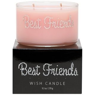 Best Friends Hand Jeweled Wish Candle   #W4629