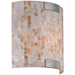 Lite Source Shell Mosaic ADA Compliant Curved Sconce   #K0854