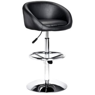 Zuo Black Concerto Adjustable Bar Stool or Counter Stool   #G4136