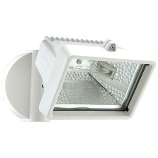 White Mini Single Head Halogen Outdoor Flood Wall Light   #H9568