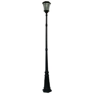 Black Finish Solar LED Outdoor Lamp Post   #22723