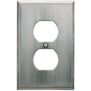 Sutton Brushed Nickel Finish Outlet Wall Plate   #84520
