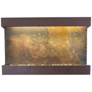Classic Quarry Raja Slate 51" Wide Coppervein Wall Fountain   #Y0231