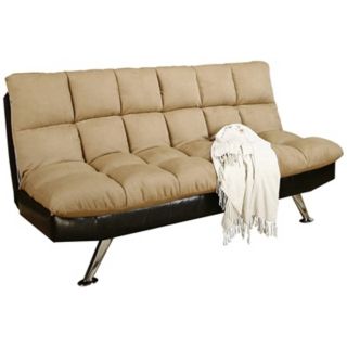 Dulce Klik Klak Tufted Leather Sofa Bed   #W1313