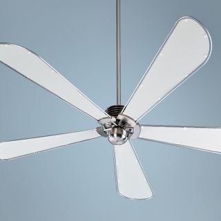72" Quorum Dragonfly Collection Nickel Finish Ceiling Fan   #04301