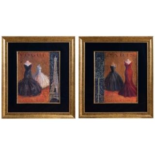 Uttermost Set of 2 Couture I & II 32 1/4" Wall Art   #V3882