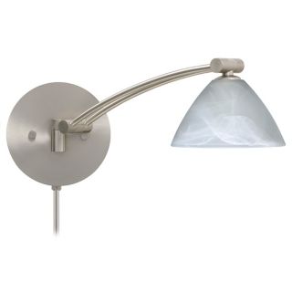 Marble Glass Plug In Style Swing Arm Wall Lamp   #31727
