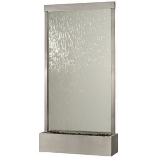 Grande Stainless Steel & Clear Glass Indoor/Outdoor Fountain   #T1610