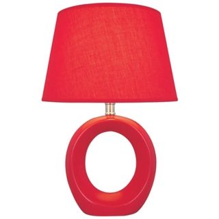 Lite Source Kito Red Table Lamp   #H3463