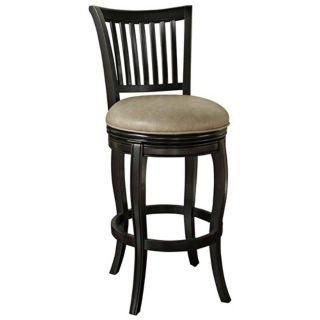 American Heritage Maxwell 34"H Mushroom Black Tall Bar Stool   #X0805