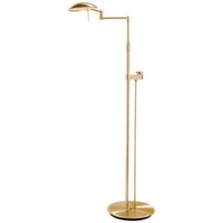 Brushed Brass Bernie Series LED Holtkoetter Floor Lamp   #U6609