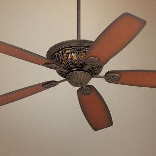 56" Casa Brisbane Black Rust Ceiling Fan   #57538 58732