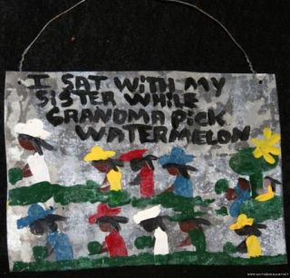 Missionary Mary Proctor Folk Art Painting Outsider