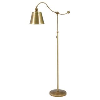 House of Troy Hyde Park Downbridge Brass Finish Floor Lamp   #87994